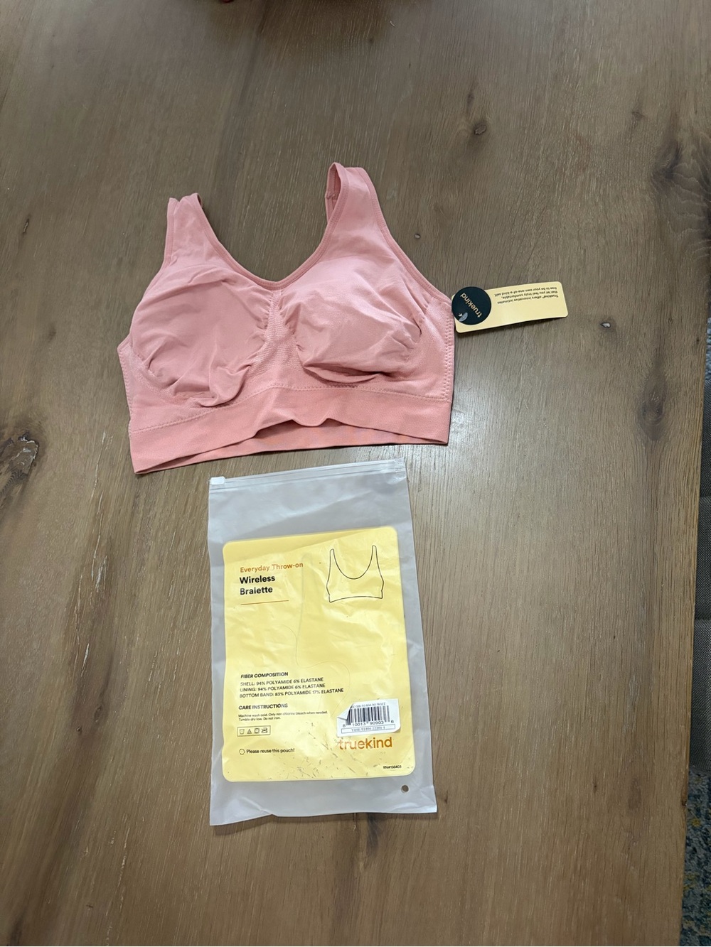 Shapermint Truekind Wireless Bralette - Dusty Rose